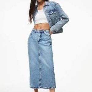 NWT Light Blue Denim Skirt